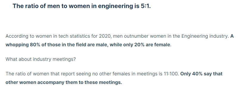 Ratio of Female Computer Scientists  