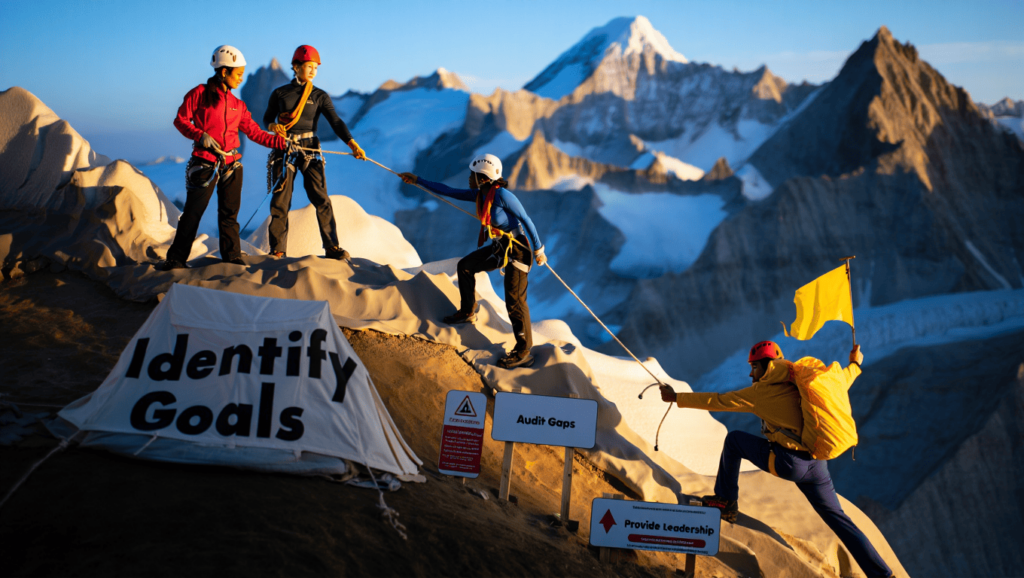 Audit gaps and identify goals